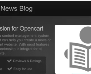 Opencart CMS News Blog free